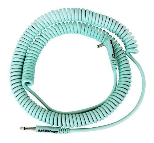 Cabo Para Guitarra Baixo Espiral 9,15m Mac Cabos Verde