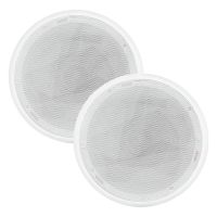 2 Arandelas Acústicas Redonda Teto Embutir Gesso 110w Orion Cor Branco Bivolt