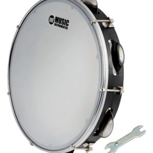 Pandeiro Profissional Phx Abs Preto 10 Pele Leitosa