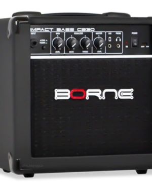 Amplificador Borne Impact Bass Cb30 Transistor Para Baixo De 15w Cor Preto 127/220v