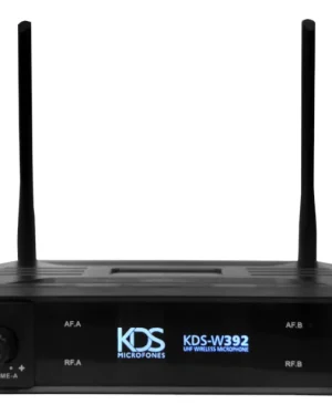 Microfone Profissional de Mão Duplo Sem Fio KDS392M – KDS
